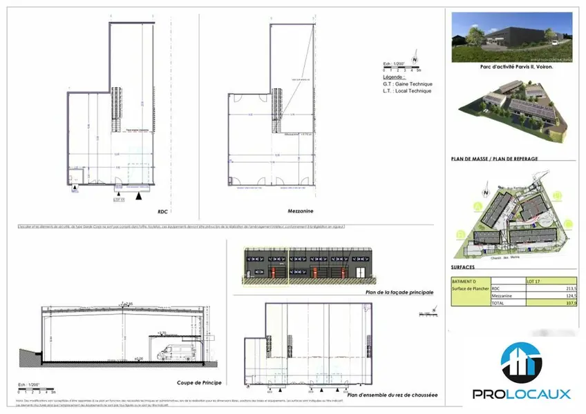 A vendre Locaux d'activité 337.9m² Voiron