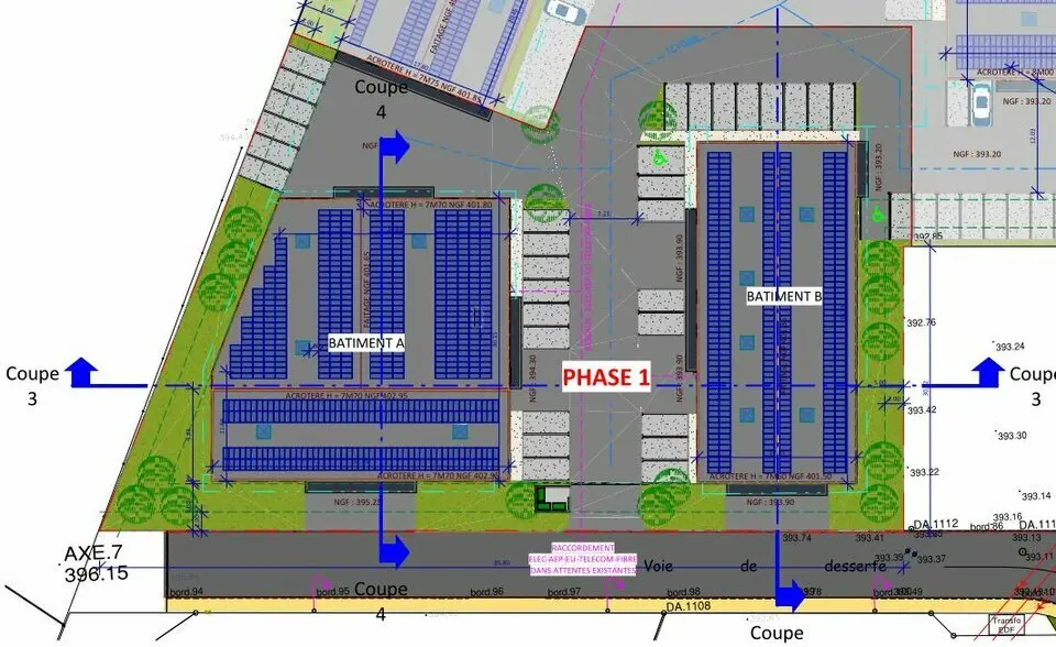 A vendre Locaux d'activité 1994m² Les Abrets en Dauphiné