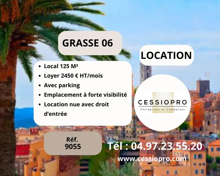 A louer Local commercial  125m² Grasse