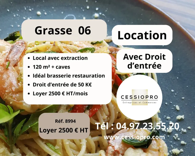 A vendre Local commercial  120m² Grasse