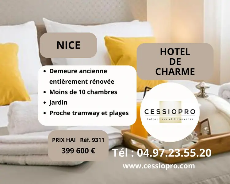 Nice  Baisse de prix pour ce petit hôtel de charme.