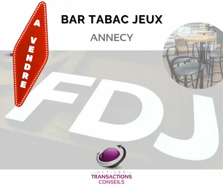 74 - ANNECY A VENDRE BAR TABAC  LICENCE IV EMPL. N°1